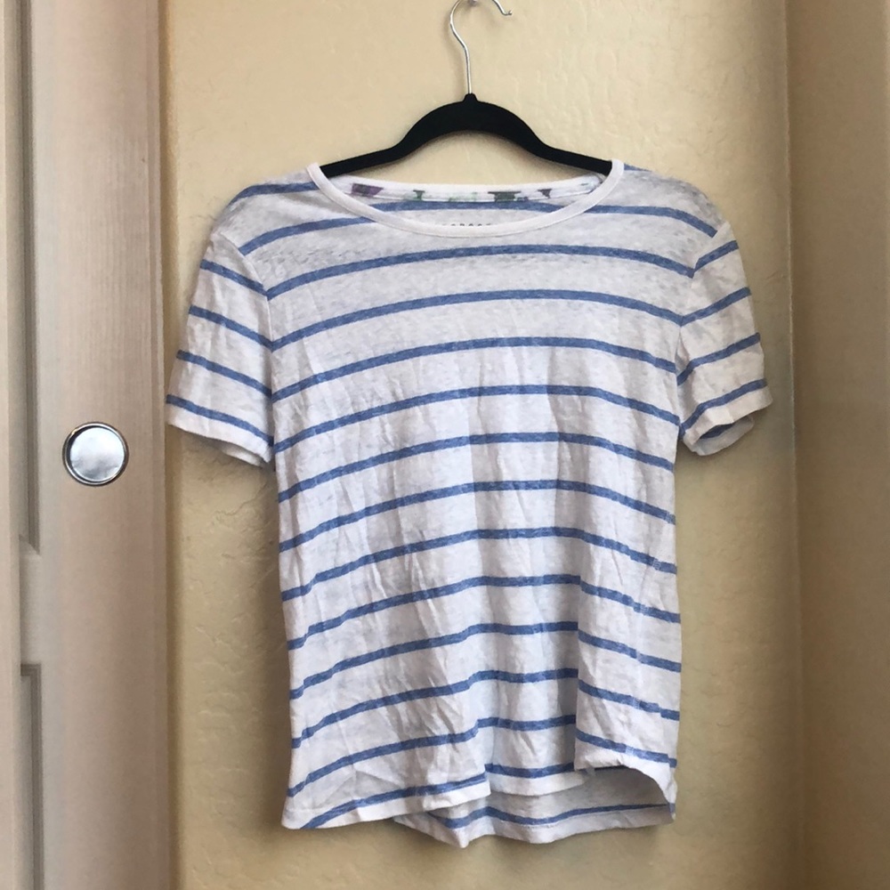 Blue and White striped shirt